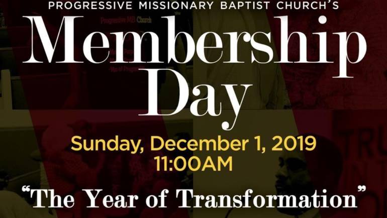 PMBC Membership Sunday!